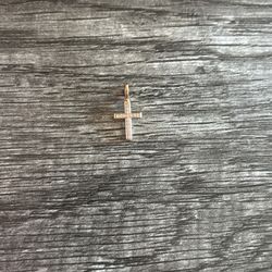 IceBox Cross Pendant With Diamonds 