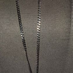 Stainless Steel 24in Cuban And Stay Humble Pendent 