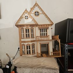 Authentic Wood Doll House