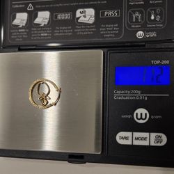 14kt Gold Pendant & Earring