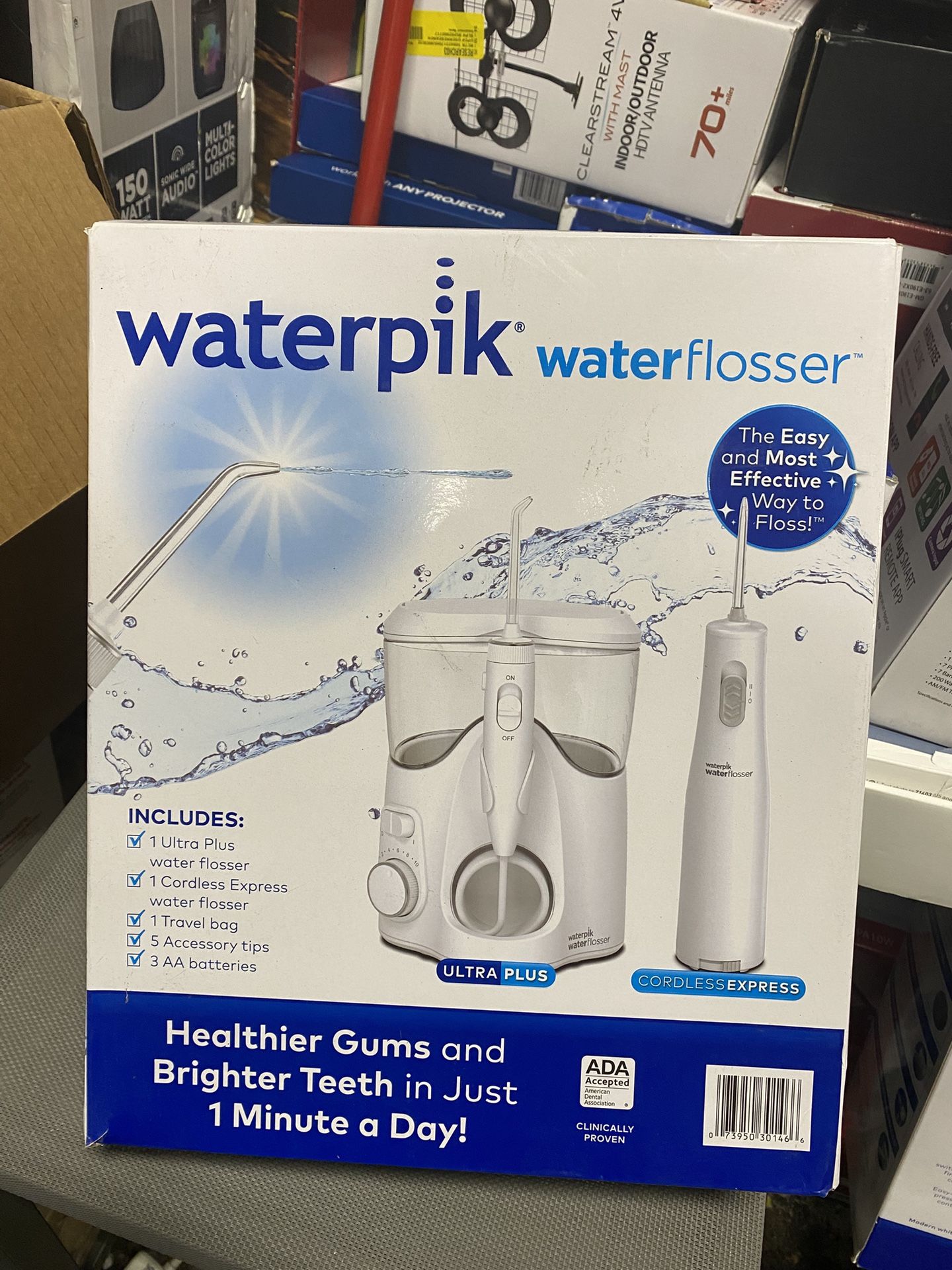 Waterpik Ultra Plus and Cordless Express Water Flosser