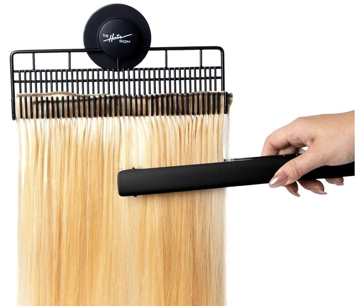 Style Mate XL by The Hair Shop, Hair Extension Styling Holder, 4-in-1 Stores, Washes, Styles, and Secures Hair Extensions, For Clip-ins, Halos, Wefts