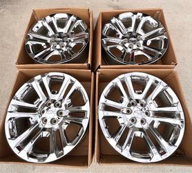 Chevy/Gmc Split 6 OEM 22s Wheels. Gmc/Chevy Caps Available.