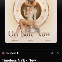 2 Tickets To The Hard Rock New Years Eve Party