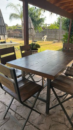 Indoor/outdoor dinner table