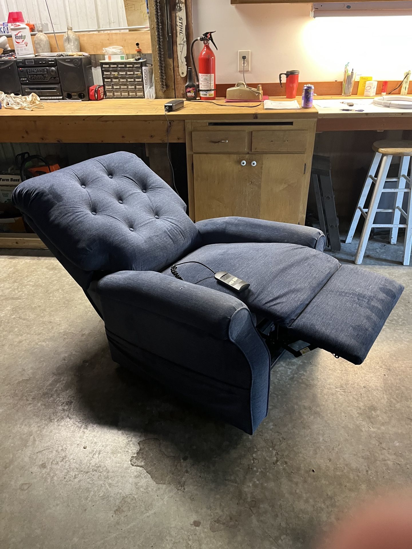 Comfy Blue Recliner Lift Chair