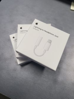 apple lightning to headphone jack adaptor x 3