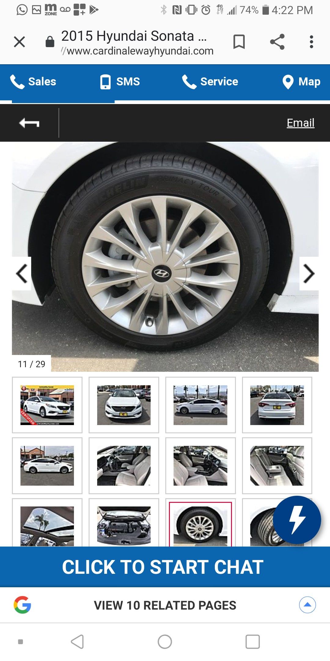 Hyundai sonata rims and tires