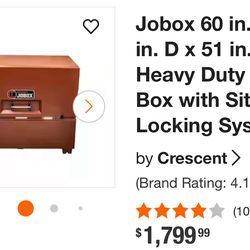 Jobox Piano Hinge Box 682990R5 (new) With Wheels