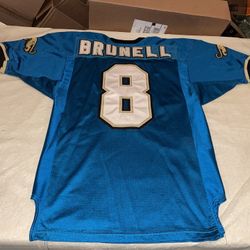 Authentic Wilson Mark Brunell Jacksonville Jaguars Jersey Mens 44 Teal Clean NFL