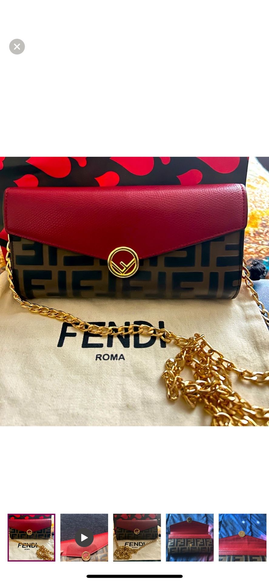 Authentic Fendi Zuca Wallet