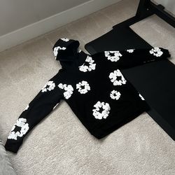 black/white Denim Tears Hoodie