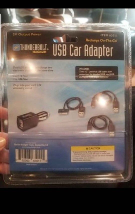 Thunderbolt USB Car Adapter Kit
