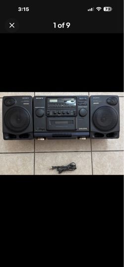 Vtg 90's Sony CFD-510 AM/FM Radio CD Boombox Cd And Radio Works