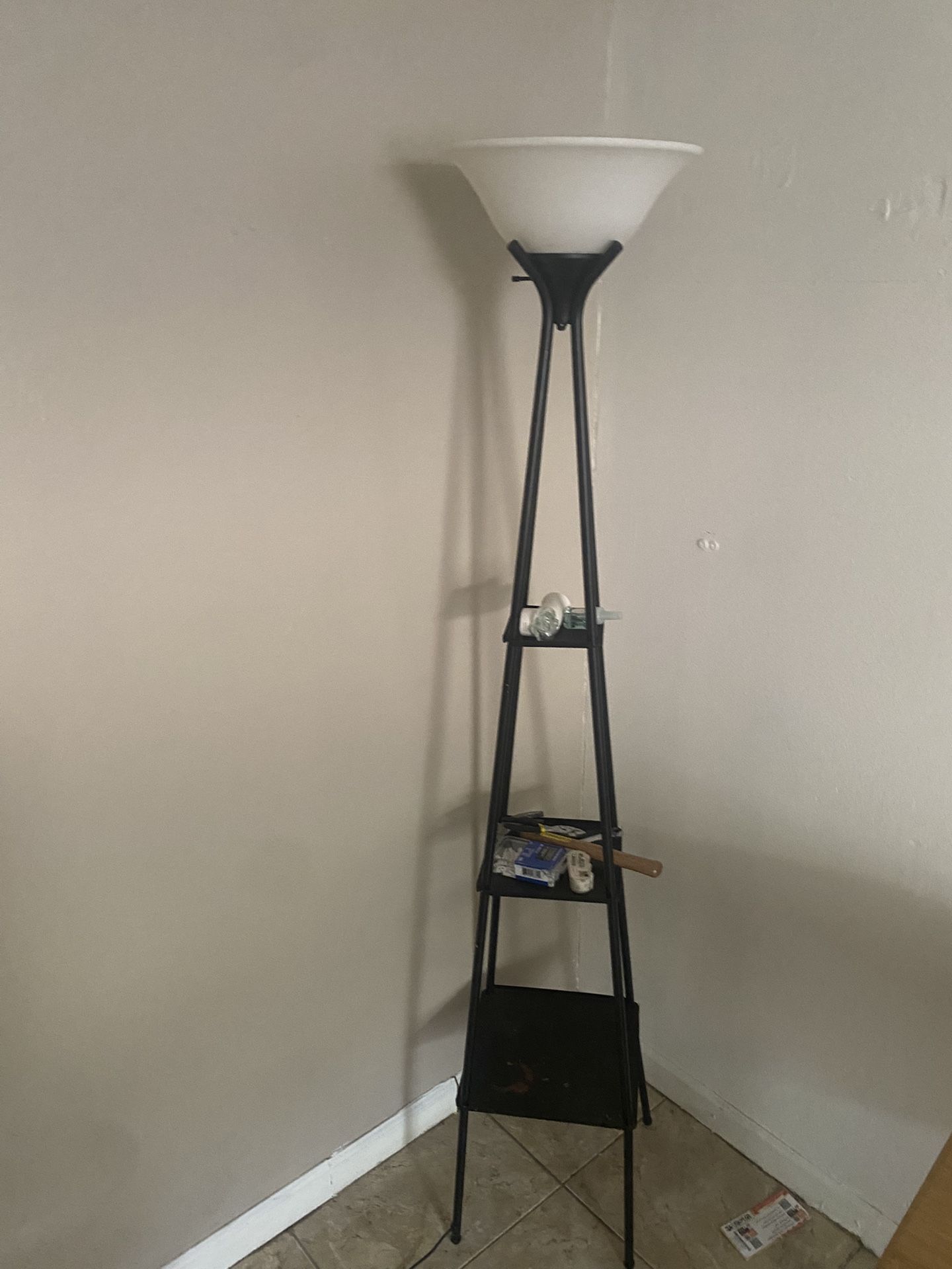 Light Stand With Shelves