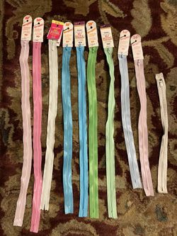 Vintage Sewing zippers
