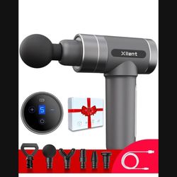 Brand New       Massage Gun for Mom Dad, Boyfriend Him Her - White Elephant Gifts for Adults (Gray)