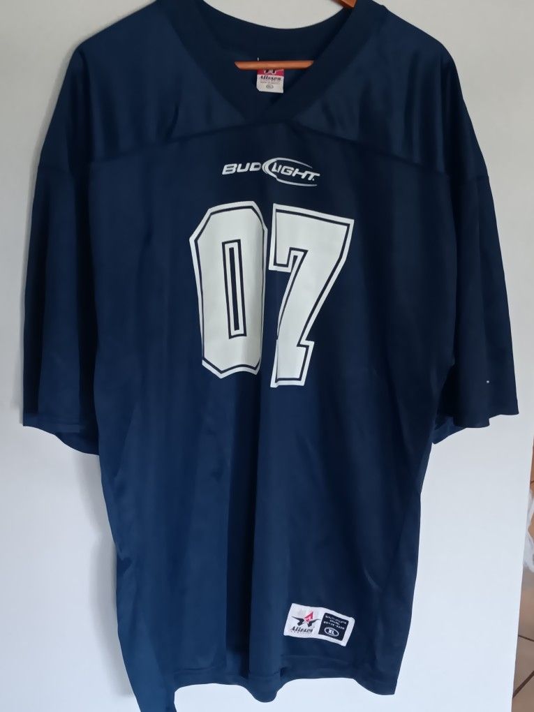 Vintage 90s Bud Light Promo Football Jersey Size Xl