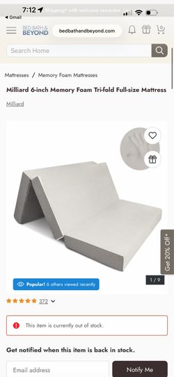 Tri-Fold Mattress Extra Long Twin