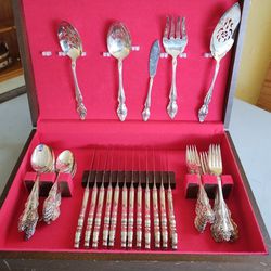 Silver Plated Silverware,Service Of 12