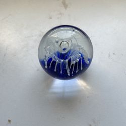 Paperweight Blue Flower