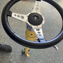 GM Tilt Steering column with Lecarra Steering wheel