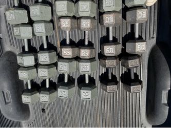 Hex dumbbell set with two racks 50lbs-100lbs sets
