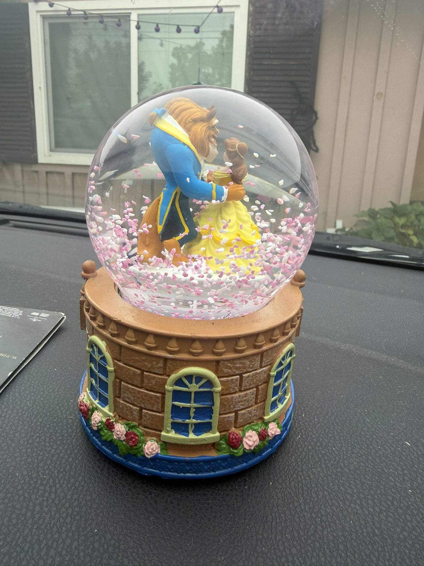 Disney Beauty and the Beast Musical "Tale As Old As Time" Waterglobe Snow Globe