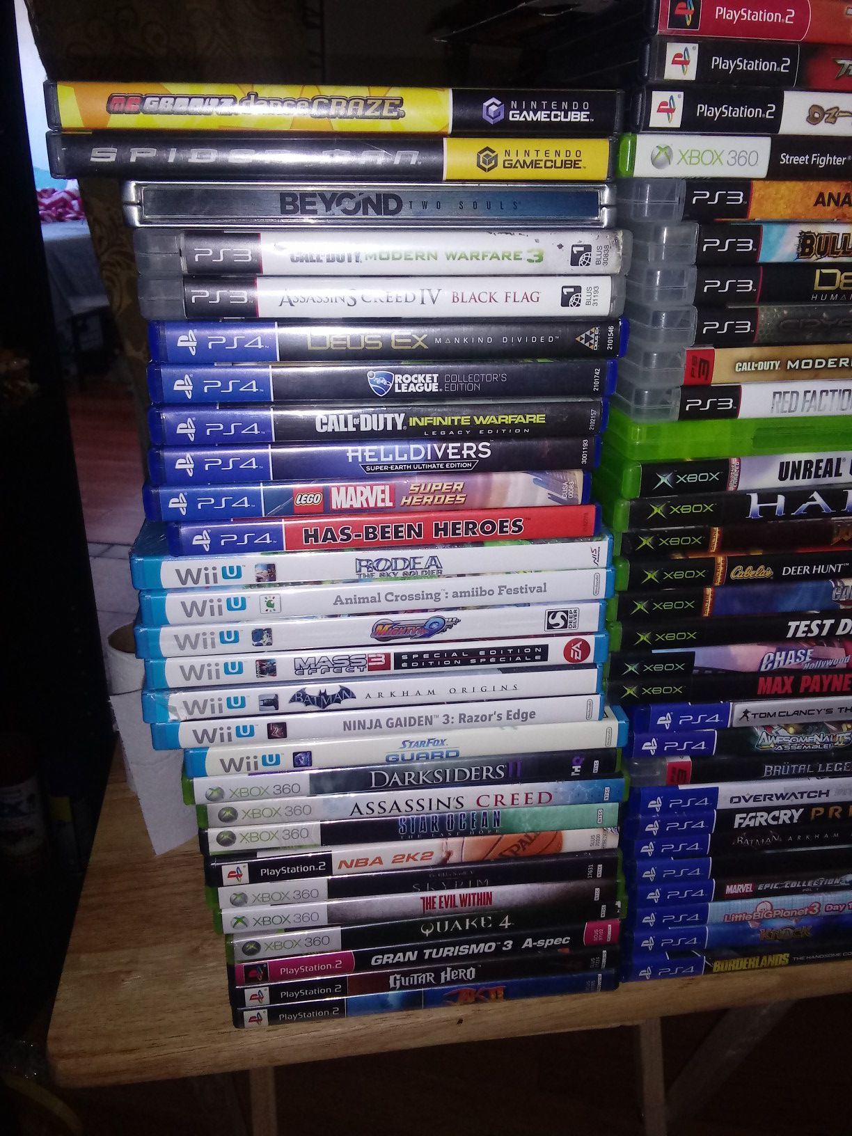 PS4,PS3,PS2,Xbox,Xbox360,WiiU,Gamecube Games