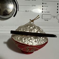 Rice Bowl Chopsticks Ornament 
