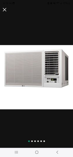 LG 18,000 BTU Window Air Conditioner with Supplemental Heat, Cools 1,000 Sq.Ft. (25' x 40' Room Size), Electronic Controls with Remote, 2 Cooling, Hea