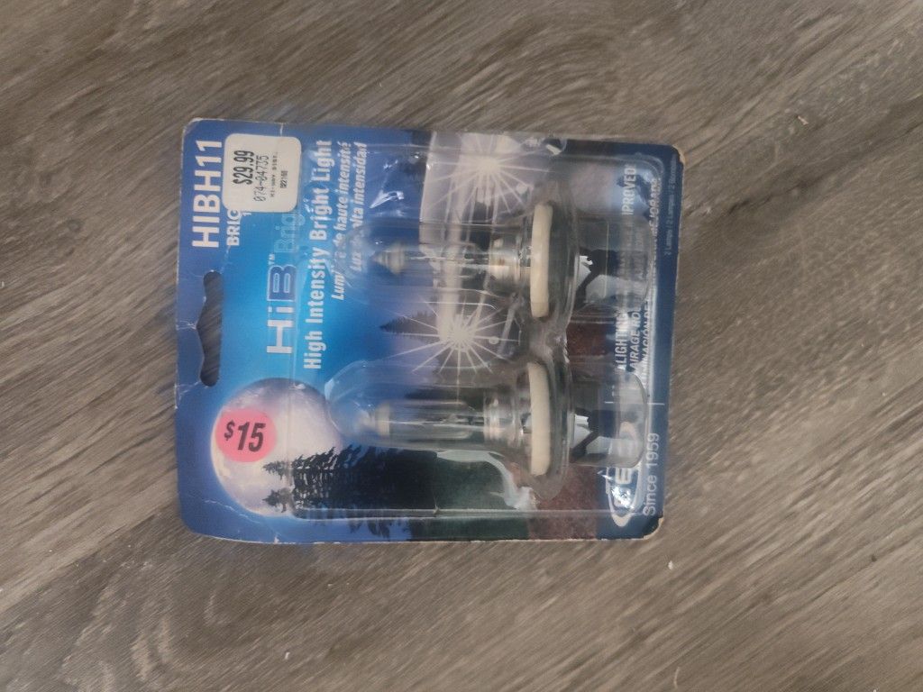 Set Of 2 HIBH11 High Intensity Bright Lights. Honda Accord, Toyota Camry, Mazda 6, Subaru Outback, and many more.