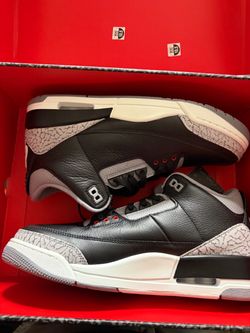 Black cement 3s brand new
