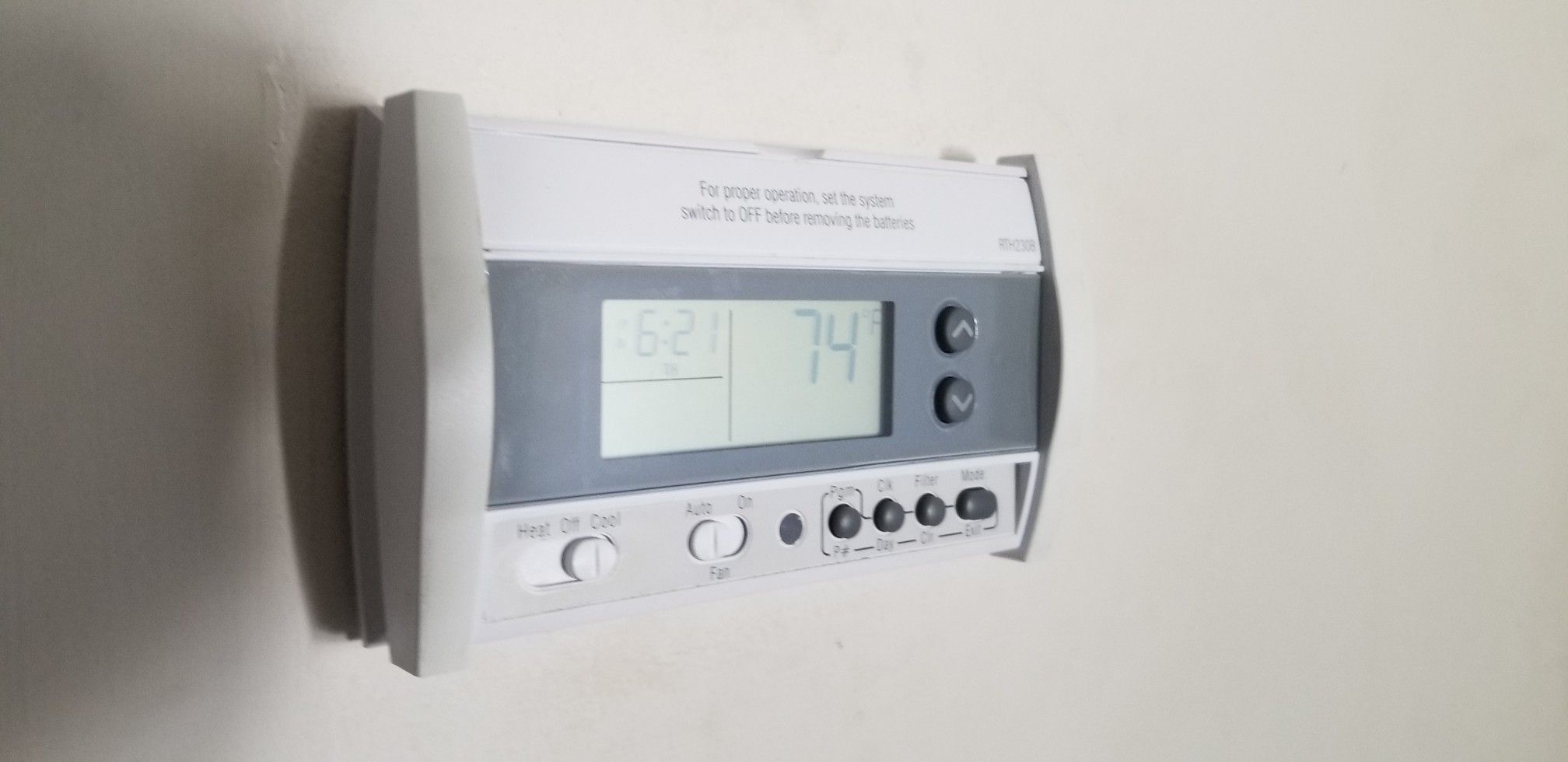 Honeywell RTH230B 52 Day Programmable Thermostat (Selling 2 units) for
