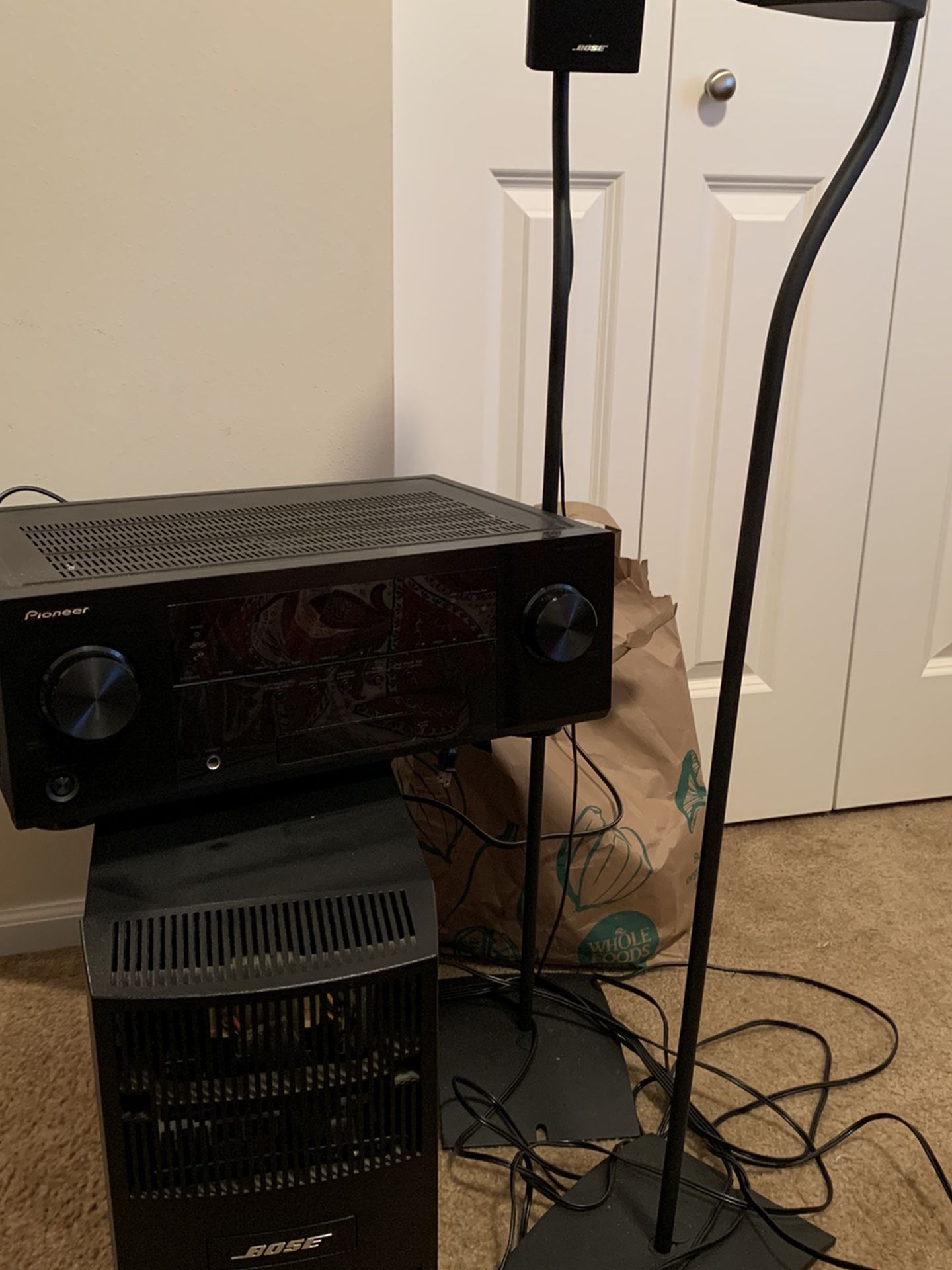 Bose 5 Speaker Surround Sound with Pioneer Receiver