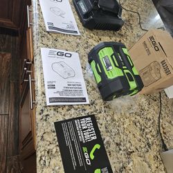 Ego Battery And Charger 6.0ah 