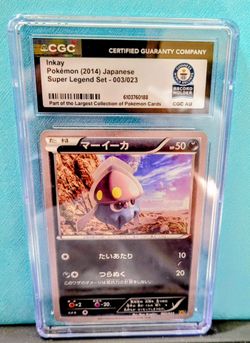 CGC Graded Inkay Pokémon Japanese Card slab 003/023