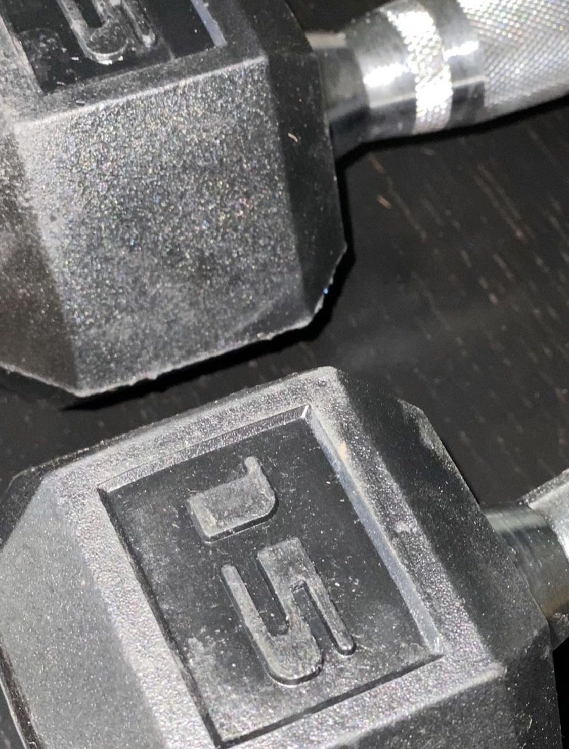 15Lb Set Of Two Dumbbells