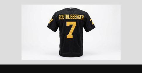 Steelers Roethlisberger #7 Jersey - Black