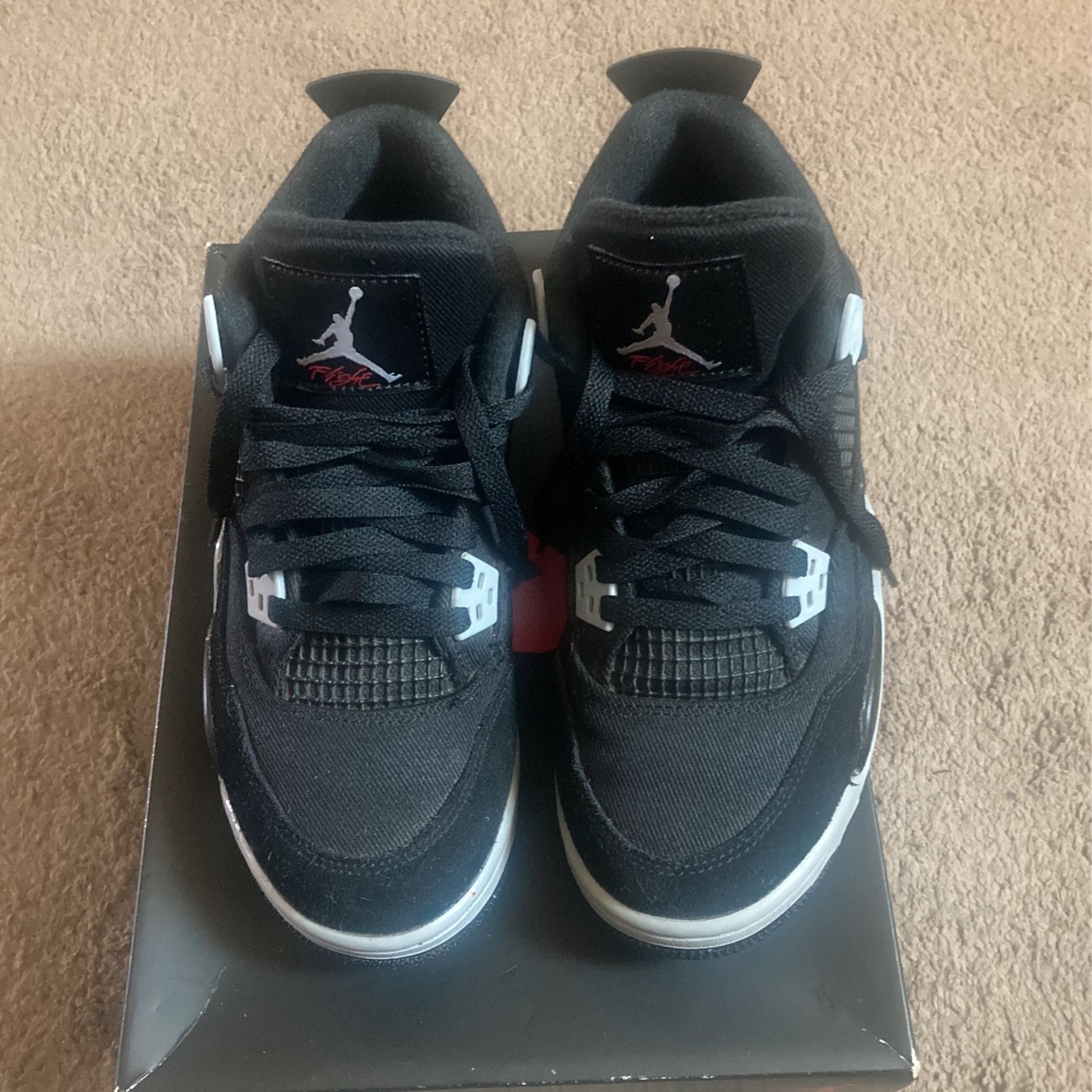 Jordan 4 Black Canvas