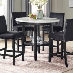 5PC COUNTER HEIGHT DINING SET 