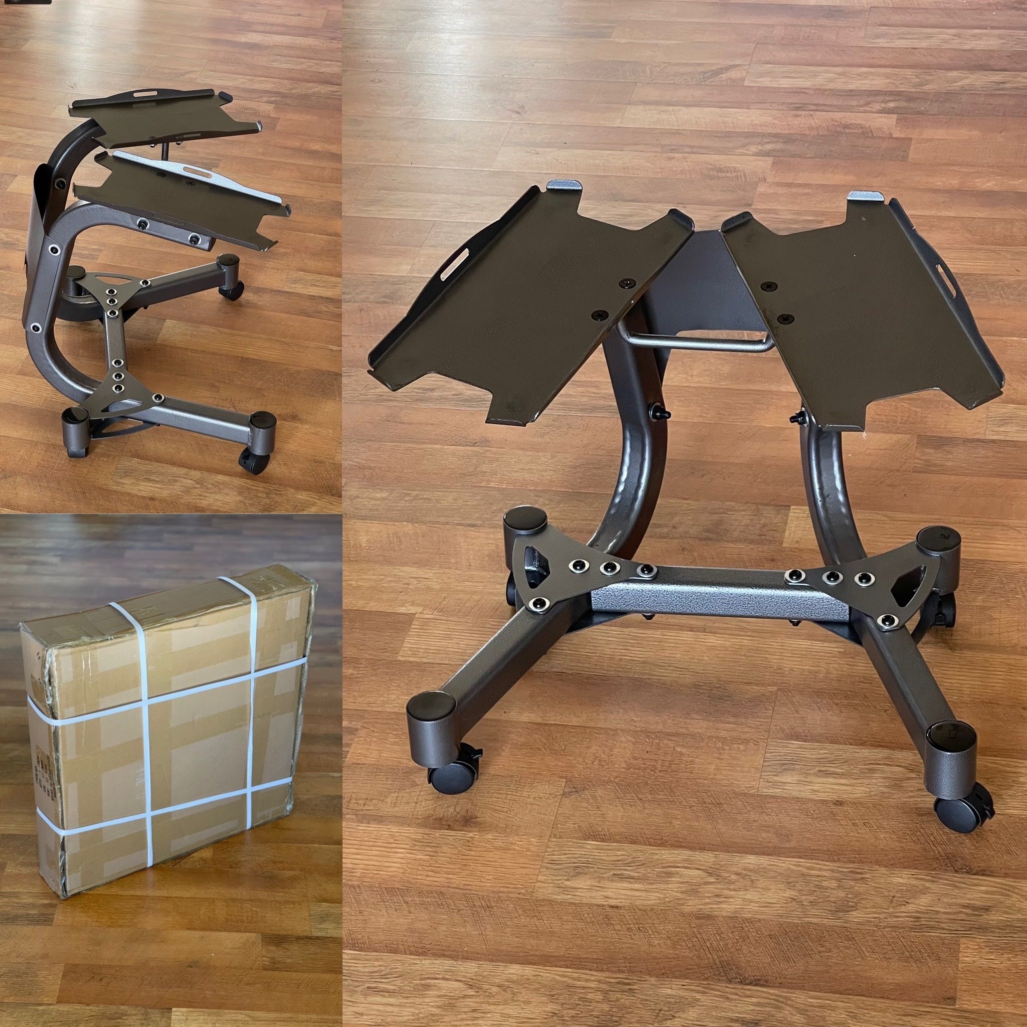 BRAND NEW - Adjustable Dumbbell Rack / Stand, works w Bowflex 552 ...