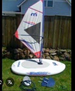 Inflatable water glider/paddleboard