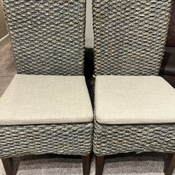 NEW EDITION WICKER WOVEN  WOODEN CHAIRS 