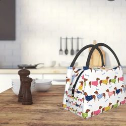 Cute Dachshund Insulated Lunch Bag 
