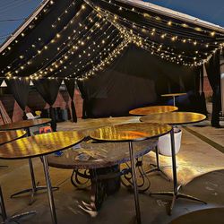 Cocktail Tables / Draped Tent 