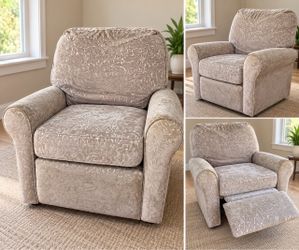 Patterned Rocker Recliner Chair