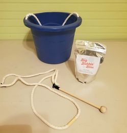Big Bubble Bliss Giant Bubble Making Kit - Wand, Sealed Concentrate & Bucket