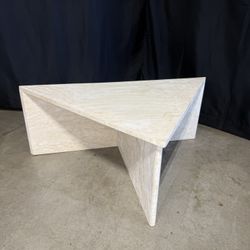 Rove Concepts Terra Coffee Table (High-Surface, White Travertine)