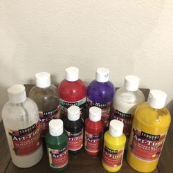 Acryy and tempura paint